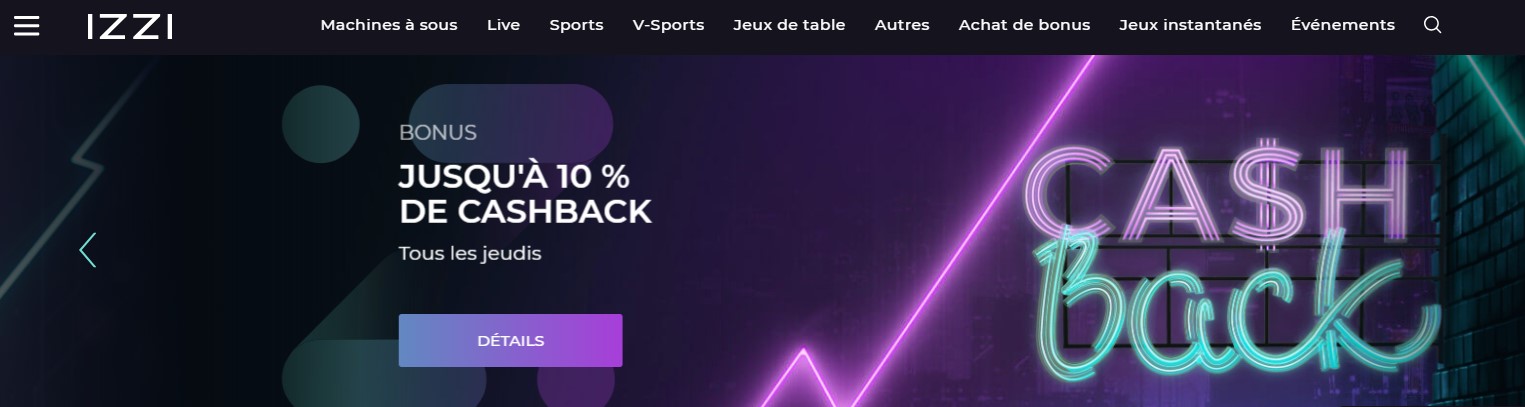 bonus Izzi Casino